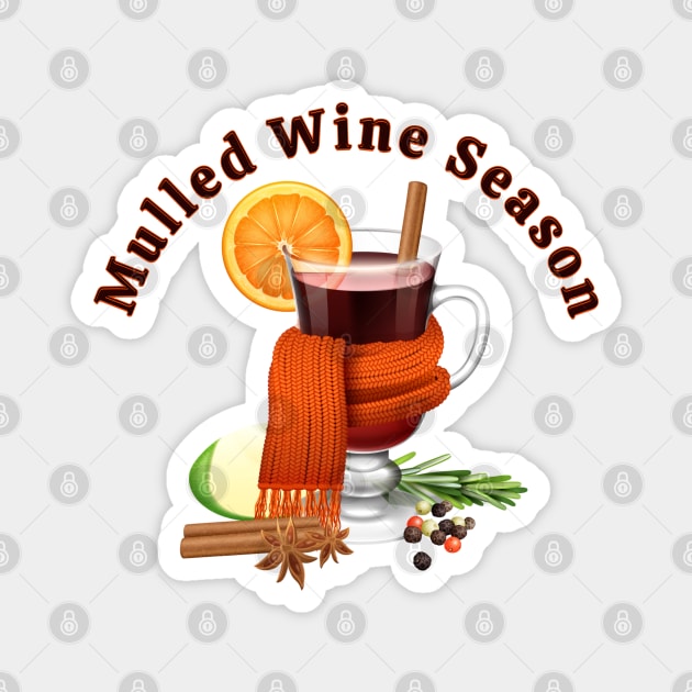 Mulled Wine Season Magnet by HolidayBug