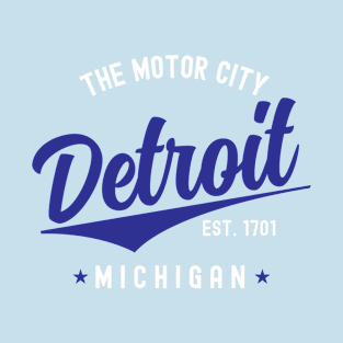 The Motor City Detroit USA State T-Shirt