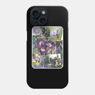 Purple Flowers Collage Phone Case