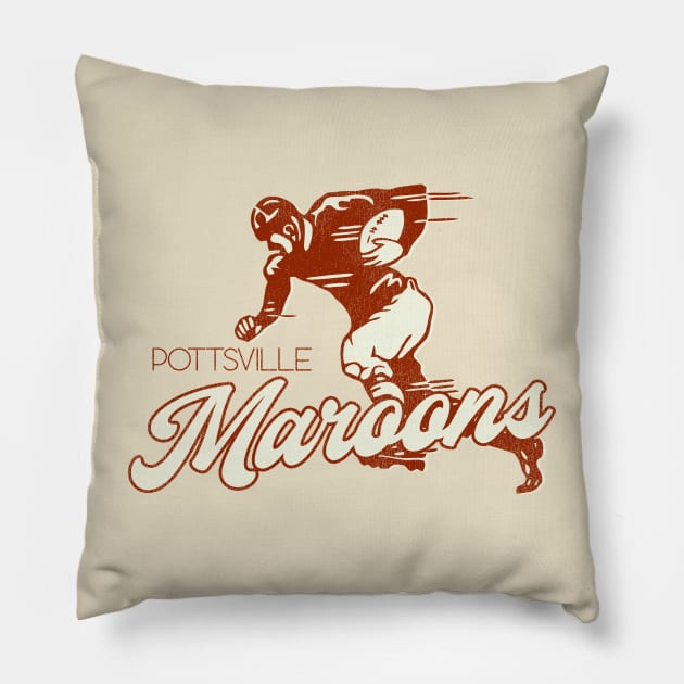 Defunct Pottsville Maroons Football Team Pillow by Defunctland