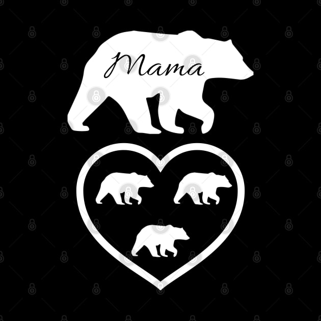 Mama Bear Heart Cubs by jutulen