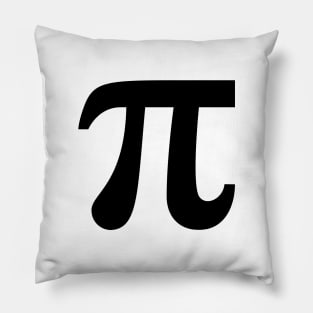 Pi / ∏ / π (Mathematics / Geometry / Black) Pillow