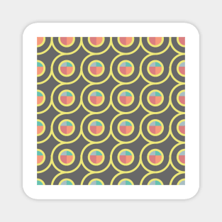 Mid-century modern retro abstract Magnet