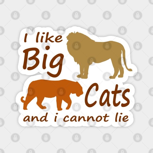 I like Big Cats Magnet by GeoCreate