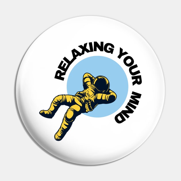 Relaxing Astronaut Design Pin by Only Legend Inc