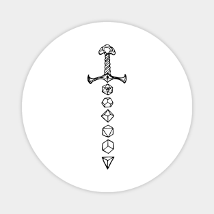 Dice Sword Magnets Teepublic D&d dice explained what are dnd dice? dice sword magnets teepublic