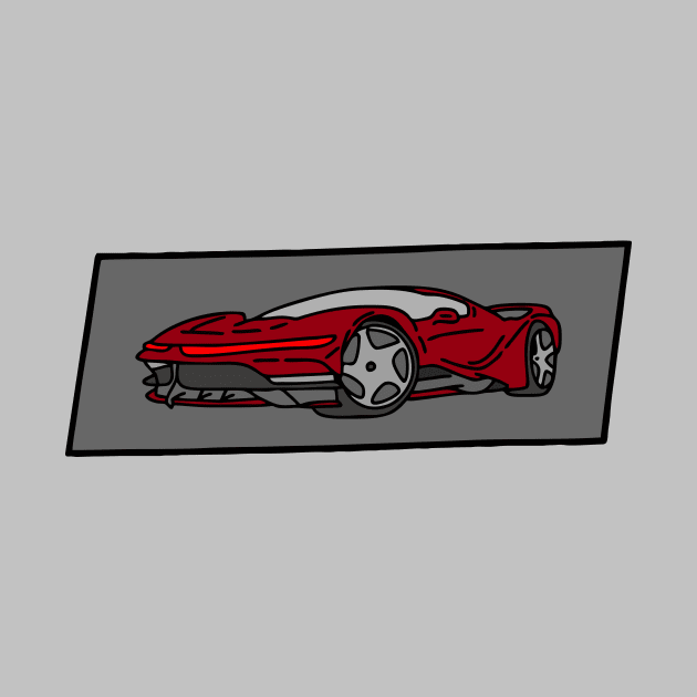 front of a luxury car by fokaction