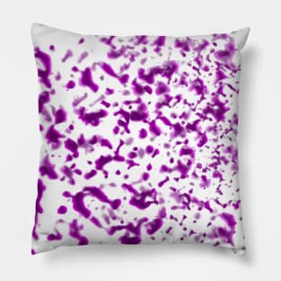 Paint Spatter pink Pillow