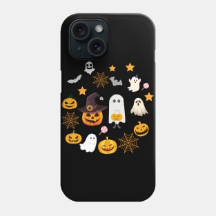 Halloween Face Mask, Happy Hallween For kids, Haloween ghost Face Mask for Kids. Phone Case