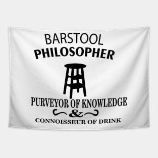 Barstool Philosopher T-Shirt Tapestry