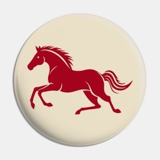 Red Horse Running Pin