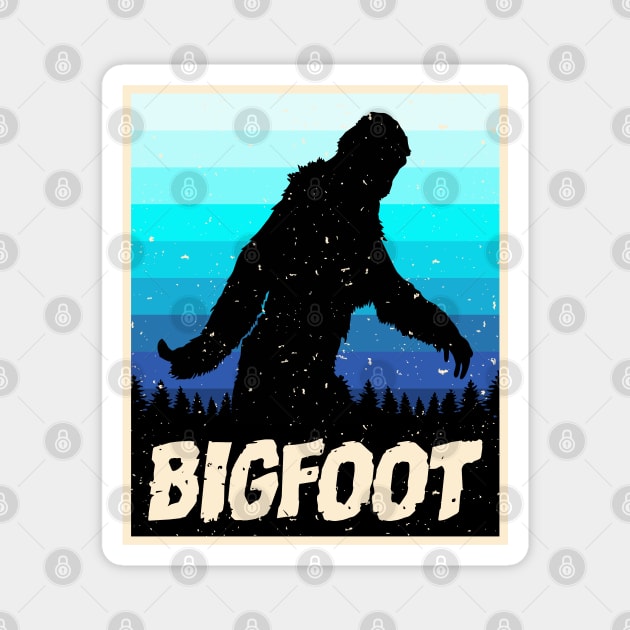 colorful bigfoot Magnet by spoilerinc