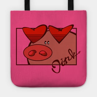 Oink red Tote