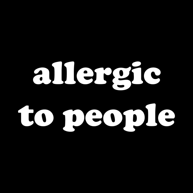 Allergic to people by kapotka