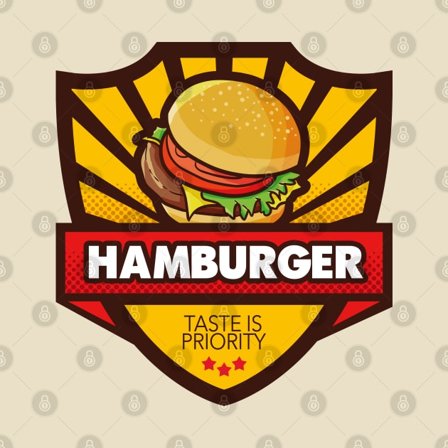 Cool Hamburger Emblem Style by Jocularity Art