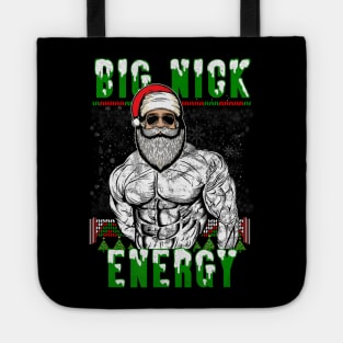 Big Nick Energy Dad Bod Santa Claus Christmas Tote