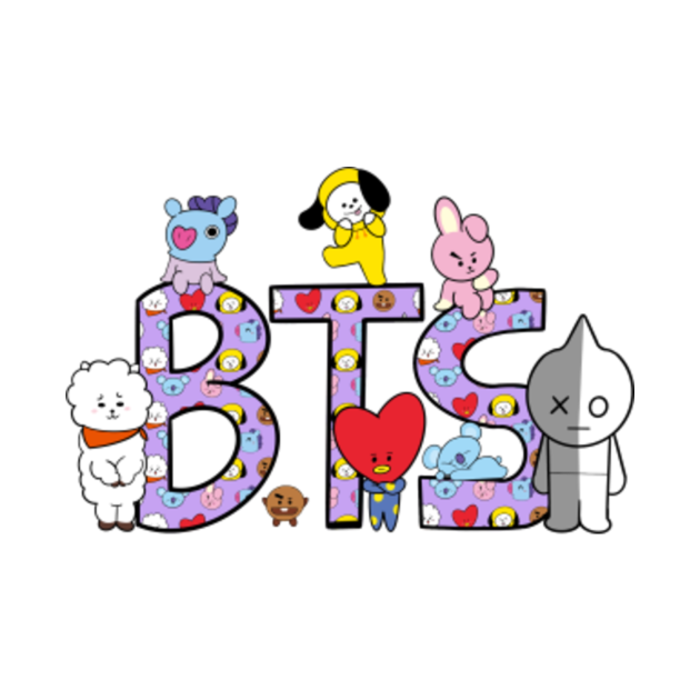 BTS MEETS BT21 - Bts - Kids Hoodie | TeePublic