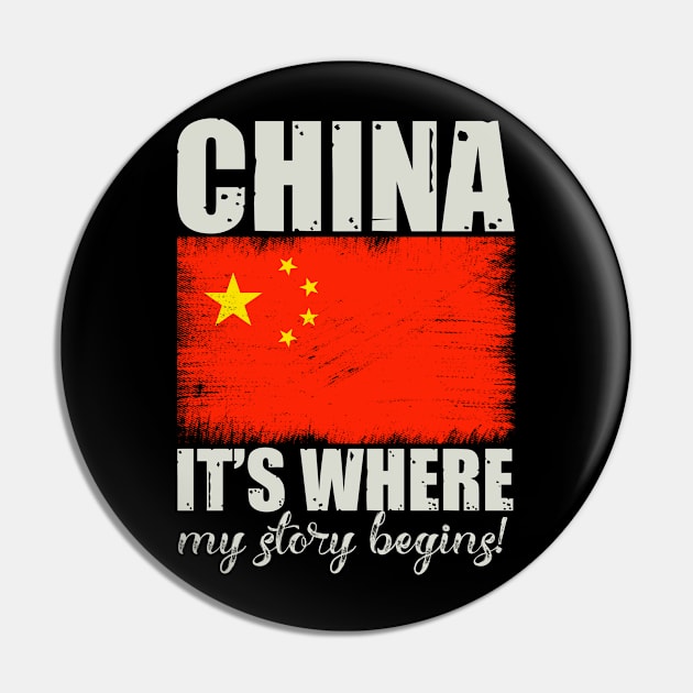 Proud China patriotic, cool gift for china citizen Pin by Albatross