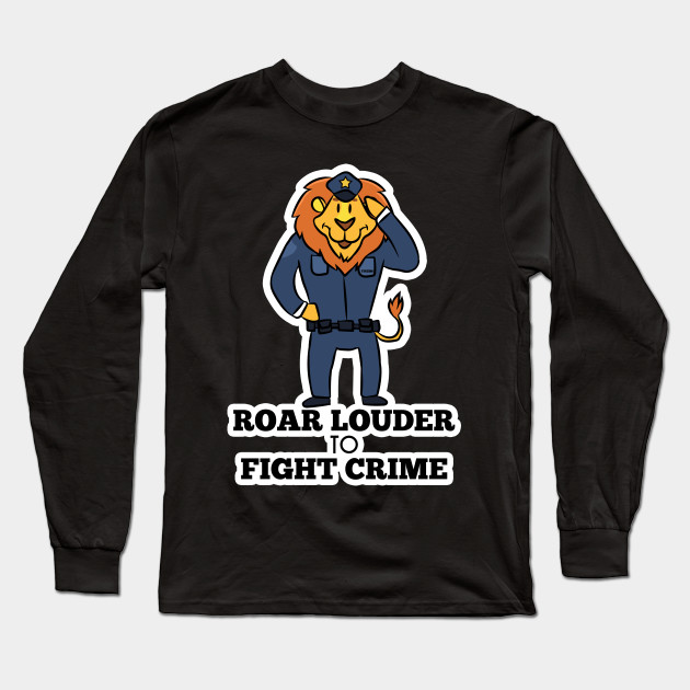 Leo Police Predator Cat Gift Police Long Sleeve T Shirt