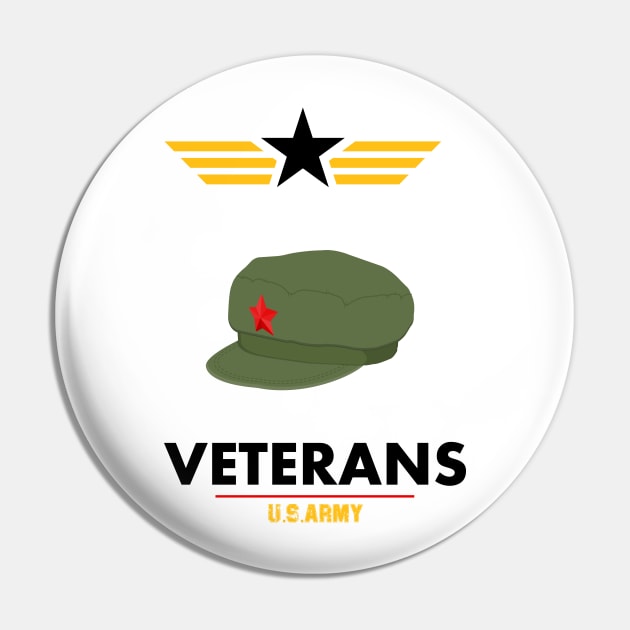 U.S. Veteran Pin by barwarrior