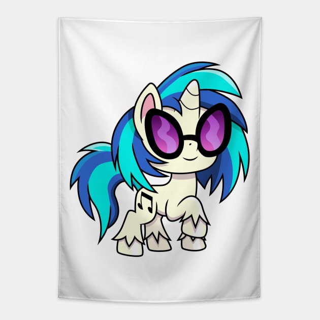 Pony Life Vinyl Scratch Tapestry by CloudyGlow