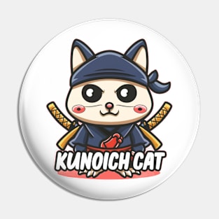 Kunoich cat Pin