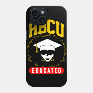 HBCU Educated Black Girl Graduation Cap Graphic Gift Phone Case