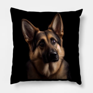 Cute German Shepherd - Look Into My Eyes 2 Pillow