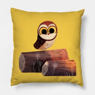 Owl Illustration Pillow