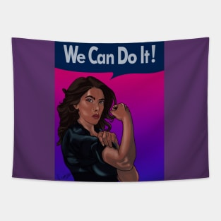 Rosa the Riveter Tapestry