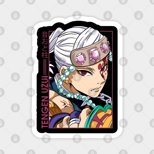 Tengen Uzui Sound Hashira - Demon Slayer Magnet by Otaku Vibes