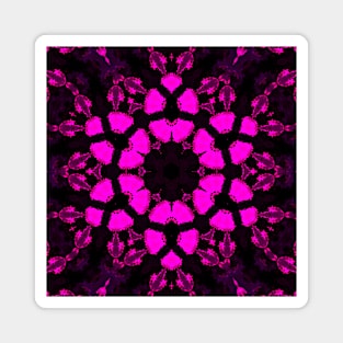 Psychedelic Hippie Flower Purple Magnet