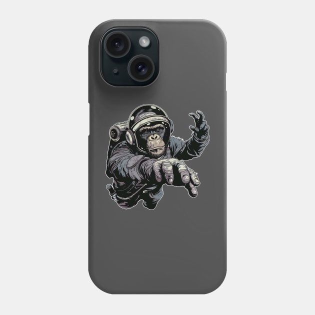 Astro Chimp 02 Phone Case by NineBlack