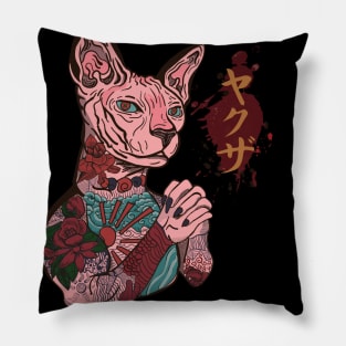 Yakuza Cat Boss Pillow