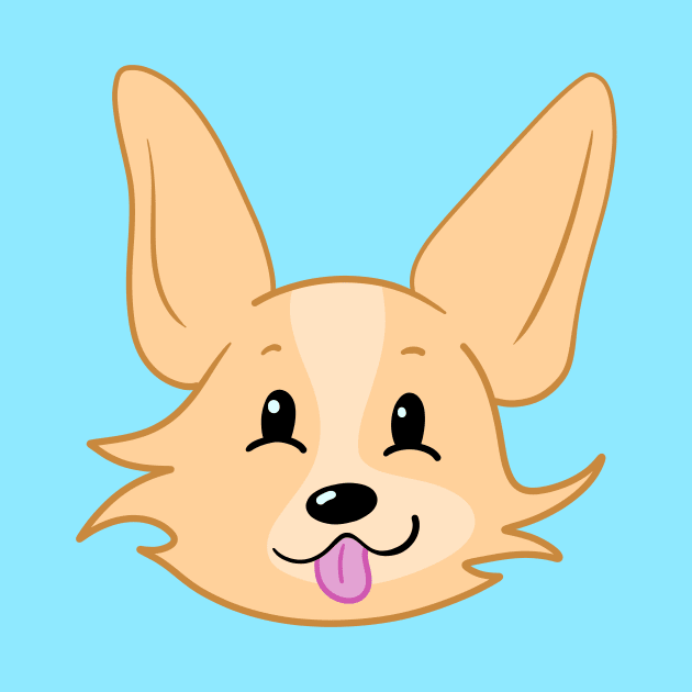 Cute Corgi Face by KelseyLovelle