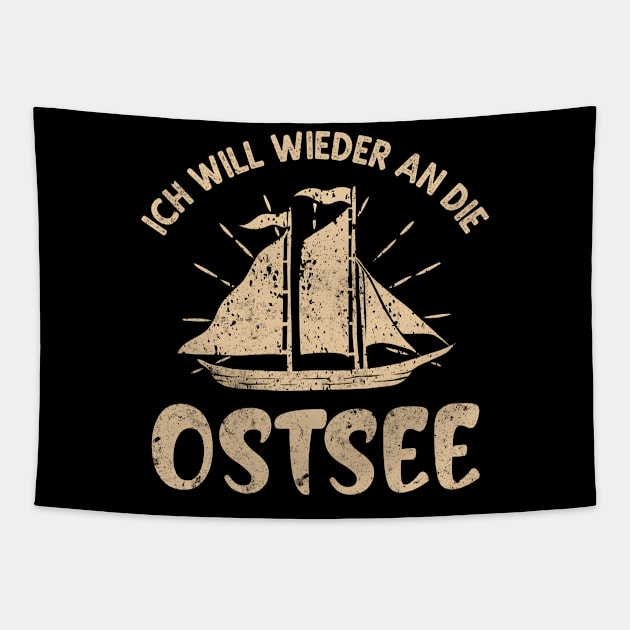 Ich will wieder an die Ostsee Tapestry by Foxxy Merch