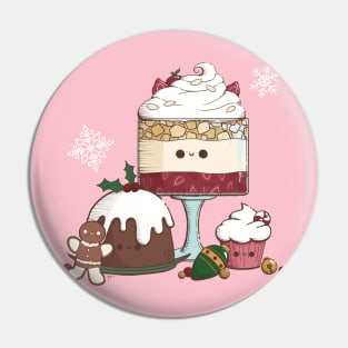 Kawaii Christmas Treats Pin