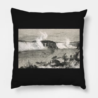 Niagara Falls in the 19th century Pillow