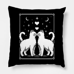 Starry Kiss: Cats in Love Pillow