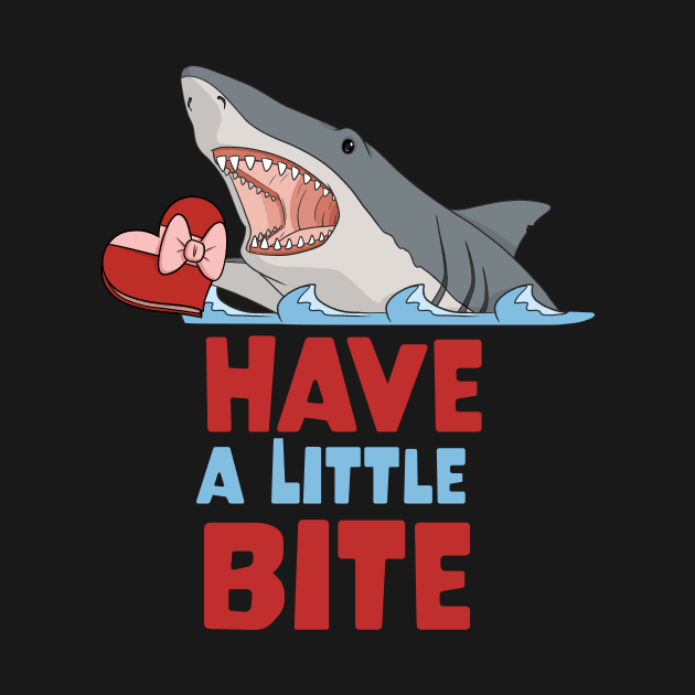 Have a Bite Romantic Shark by PaperRain