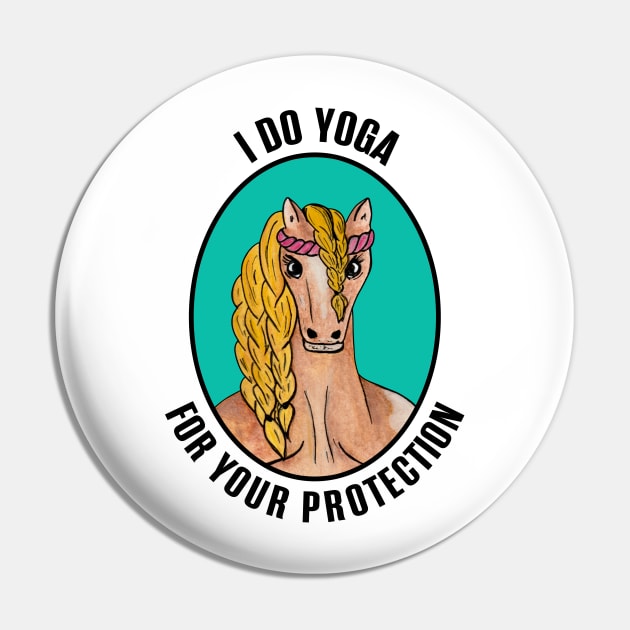 Yoga Horse Pin by Designs by Ira