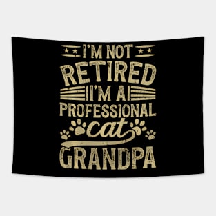 I'M A Professional Cat Grandpa Cat Grandfather Tapestry