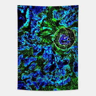 Ball in space (Blue) Tapestry