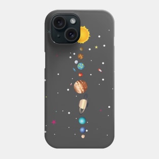 Solar system parade of planets Phone Case