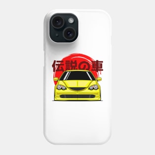 Yellow DC5 RSX Front Phone Case