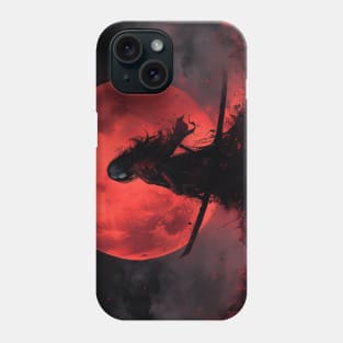 Blood Moon Witch Hunter Samurai Scythe Phone Case