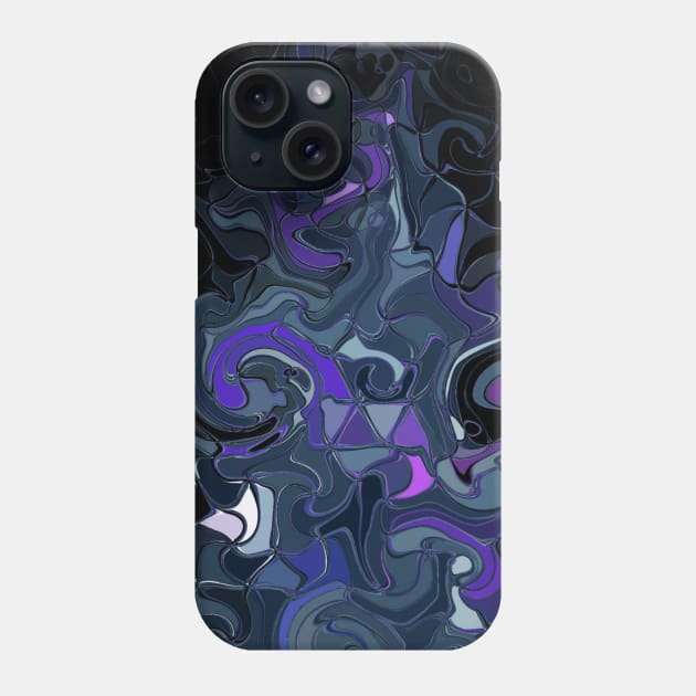 Purple Stained Glass Tree Phone Case by Moon Art