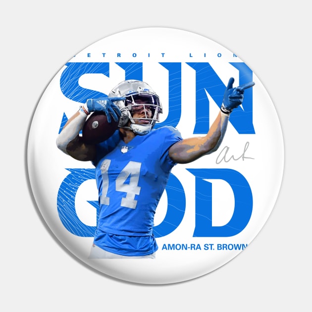 Amon-ra St. Brown Sun God Pin by Juantamad