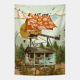 CABIN DOG Tapestry