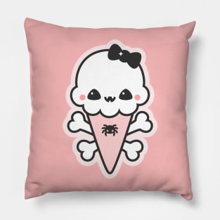 Creepy Cute Ice Cream Cone Pillow